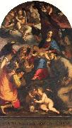 Madonna and Child with Saints and the Archangel Raphael Paggi, Giovanni Battista